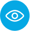 Icon of an eye, symbolizing the attention to detail and professional appearance of our cleaning team at HTX Facility Services in Houston.