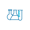 Icon of laboratory bottles symbolizing school laboratory cleaning and sanitation services in Houston educational facilities.