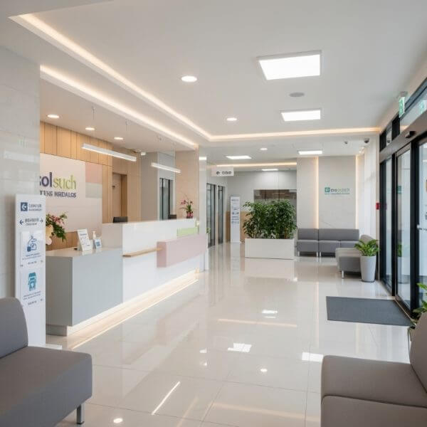 a cleaned office space by HTX Facility Services