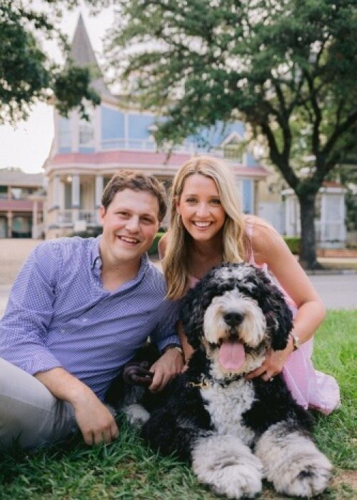 image of david and maddie with their dog